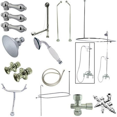 Kingston Brass Vintage Clawfoot Tub Package with 22